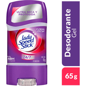 Desodorante Lady Speed Stick Floral Fresh Double Defense Gel 65gr