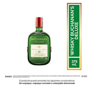 Buchanan’s Deluxe whisky escocés 12 años 375 ml (Outlet)