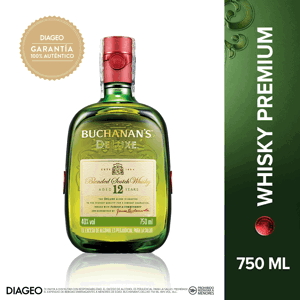 Buchanan’s Deluxe whisky escocés 12 años 750 ml