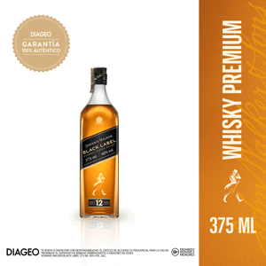 Johnnie Walker Black Label whisky escocés 375 ml