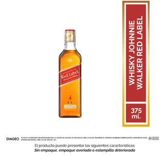 Johnnie Walker Red Label whisky escocés 375 ml (Outlet)
