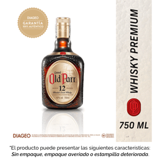 Old Parr whisky escocés 12 años 750 ml (Outlet)