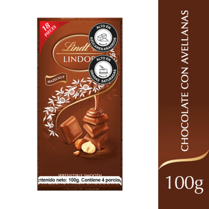 Chocolate Lindt Lindor Hazelnut x100gr