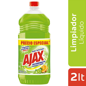 Limpiador Ajax x2000ml PENaranja-LimónBicarbonato