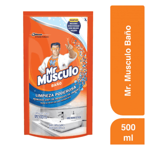 Mr Musculo Limpiador Líquido Baño Doypack Repuesto x500 ml