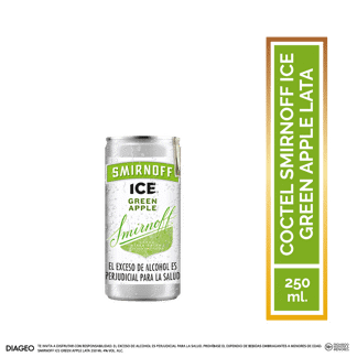 Coctel Smirnoff Ice Green Apple Lata 250 ML
