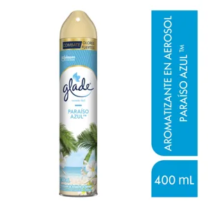 Glade Ambientador Aerosol Paraíso Azul x400ml