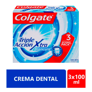Crema Dental Colgate Triple Acción 3cremas x100ml EconoPack