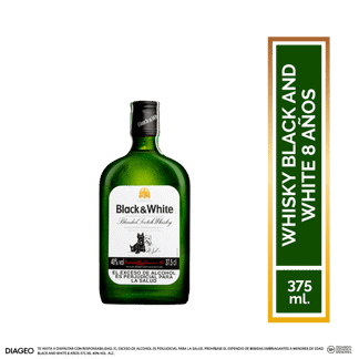 Whisky Black And White 8 Años 375 ML