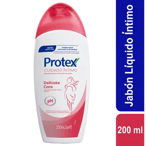 Jabón Íntimo Protex Líquido Delicate Care PH Equilibrado 200ml