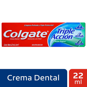 Crema Dental Colgate Triple Acción 22ml