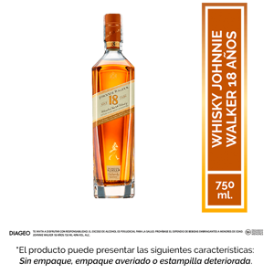 Whisky Johnnie Walker 18 Años 750 ML (Outlet)