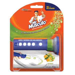 Desodorizante Mr Musculo Discos Activos Gel Tubo x42gr +Tubo Dispensador