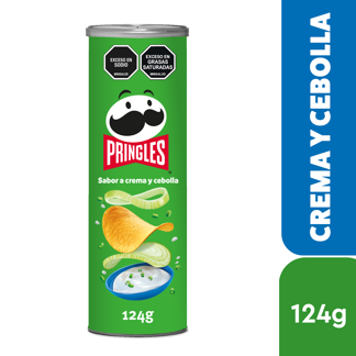 Papas Fritas Pringles x124grCrema y Cebolla