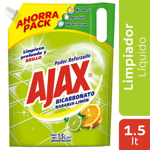 Limpiador Ajax Bicarbonato Doy pack 1500ml