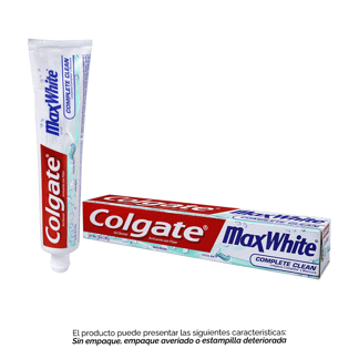 Gel Dental Colgate Max White Complete Clean 180ml (Outlet)
