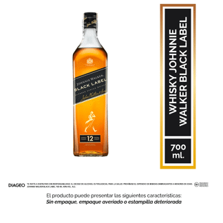 Johnnie Walker Black Label whisky escocés 700 ml (Outlet)