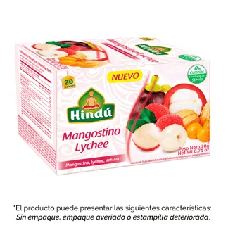 Infusión Frutal Mangostino, Lychee Uchuva x20 Sobres (Outlet)