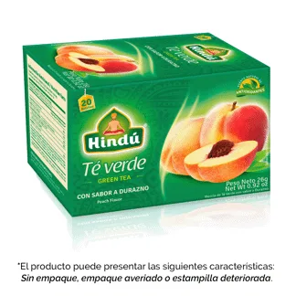 Té Verde Durazno x20 Sobres (Outlet)
