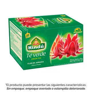 Té Verde Flor de Jamaica x20 Sobres (Outlet)