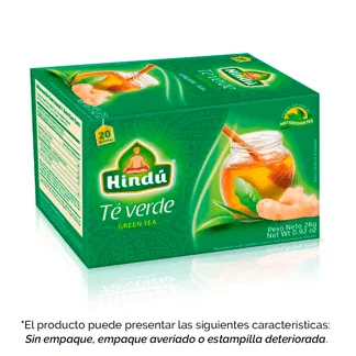 Té Verde Jengibre y Miel x20 Sobres (Outlet)