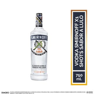 Vodka Smirnoff X1 Shots Sabor A Lulo 750 ML
