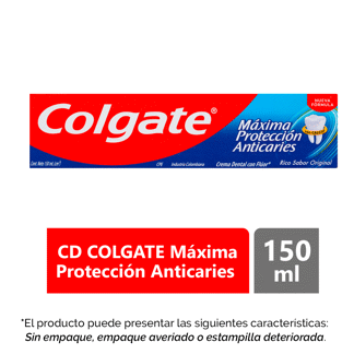 Crema Dental Colgate Menta Nueva Formula 150ml (Outlet)