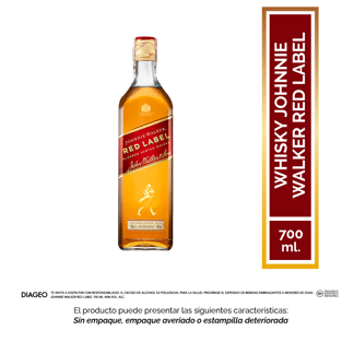 Johnnie Walker Red Label whisky escocés 700 ml (Outlet)
