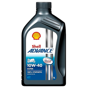 Aceite Shell Advance 4T Ultra 10W40 SN 6un x1lt