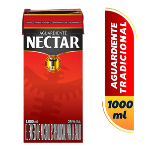Aguardiente Nectar Rojo  x1000ml