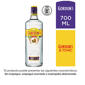 Ginebra Gordons Dry Gin 700 ML (Outlet)