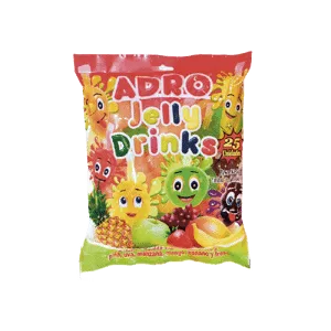 Gelatina Gelly Drinks Frutas x25Un x45gr