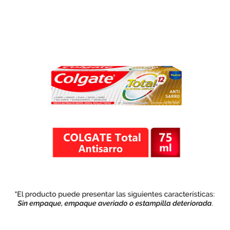 Crema Dental Colgate Total12 Tartar Control 75ml (Outlet)