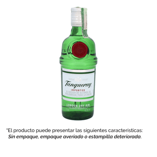 Ginebra Tanqueray London Dry Gin 375 ML (Outlet)