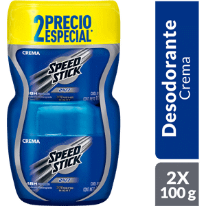 Desodorante Speed Stick 24/7 Cool Night Crema Pote 2Un x100gr
