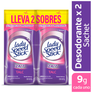 Desodorante Lady Speed Stick Active 18 Dúo Sachet x9gr