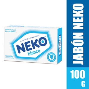 Jabón Neko Antibacterial Blanco x125gr