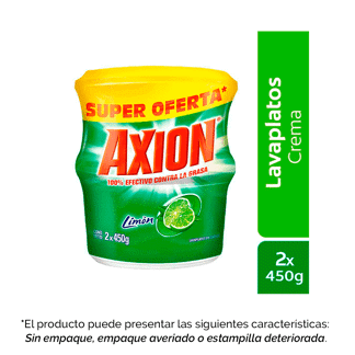 Lavaplatos Axion Crema x2Un x450gr PELimónN/A (Outlet)