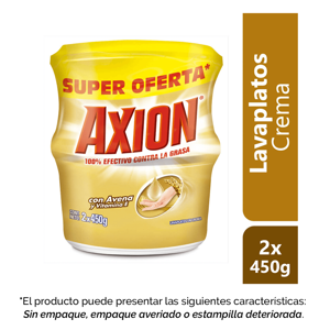 Lavaplatos Axion Crema x2Un x450gr PEAvenaN/A (Outlet)
