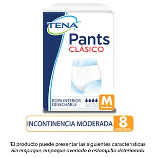 Pañal Tena Pants Clasico Medium  x8 Pañales (Outlet)