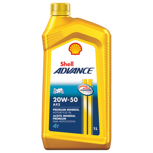 Aceite Shell Advance 4T AX5 20W-50 (SL/MA2) 6Un x1lt