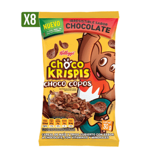 Cereal Kellogg Choco Copos x8Un x30gr