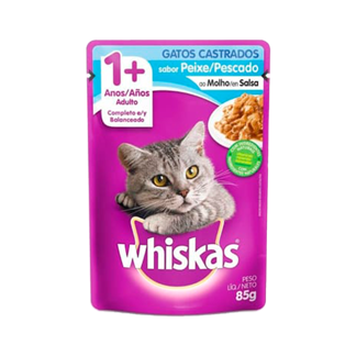 Alimento Húmedo Para Gatos Whiskas Castrados Sobre Pouch x85gr