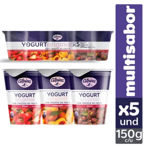 Yogurt Alpina Original x5 Vasos x150gr