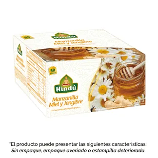 Aromatica Himalaya Con Sobreenvoltura Manzanilla, Miel Y Jengibre x50 Bolsitas (Outlet)
