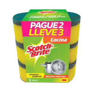 Oferta (Esponja Cocina Scotch Brite Pague 2 Lleve 3)