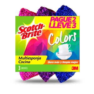 Oferta (Multiesponja Cocina Scotch Brite Colors Pague 2 Lleve 3)
