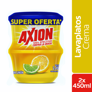 Lavaplatos Axion Lima Limón x 2Un x450gr c/u