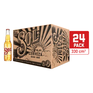Cerveza Sol Botella x24Un x330ml