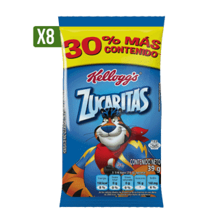 Cereal Kellogg Zucaritas Paketicos x8Un x39gr